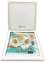 未使用 セリーヌ ハンカチ 2枚セット 花柄 ランチマット チェーン柄 マカダム グリーン CELINE コットン 100% 綿 レディース セット 【中古】(4)