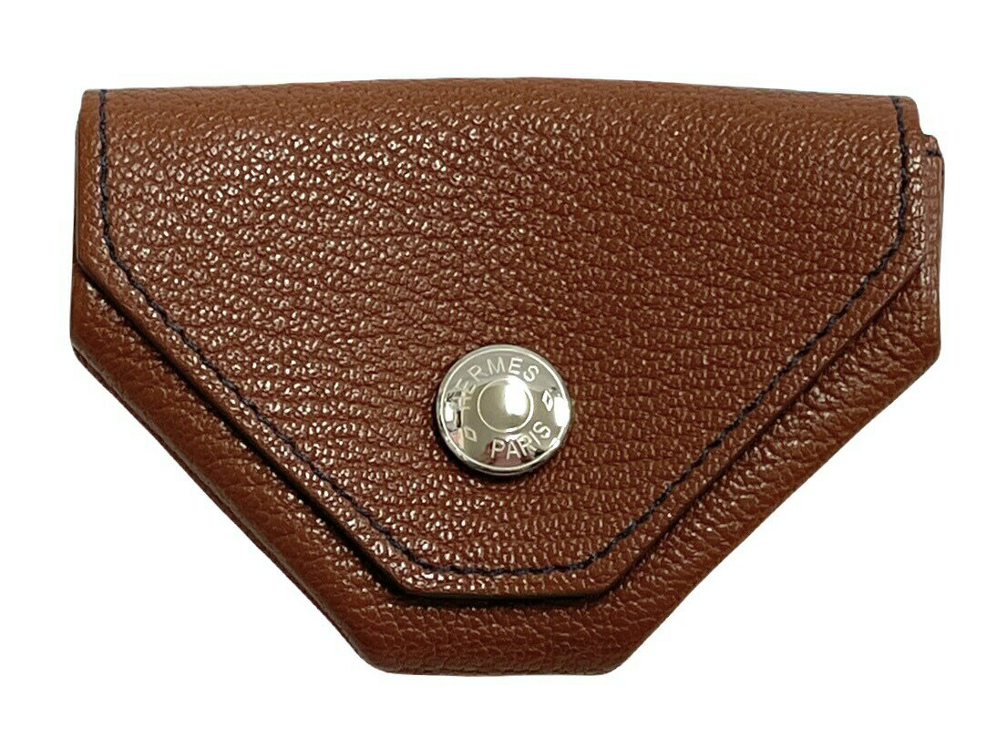 エルメス コインケース ル ヴァンキャトル 小銭入れ レザー 財布 セリエ ブラウン 茶色 メンズ レディ..
