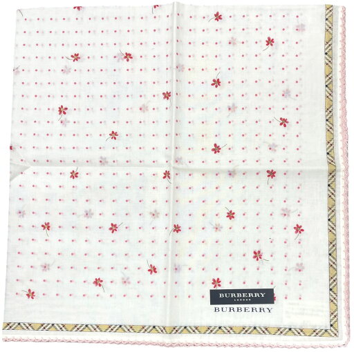未使用 バーバリー ロンドン ハンカチ 綿 100% スカーフ 花柄 チェック ホワイト BURBERRY LONDON レディース メンズ 【中古】 未使用 バーバリー ロンドン ハンカチ 綿 100% スカーフ 花柄 チェック ホワイト BURBERRY LONDON レディース メンズ 【中古】