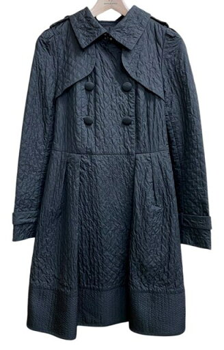 TO BE CHIC トゥービーシック トレンチコート スプリングコート キルティング キルト ブラック 黒 40 レディース 【中古】 TO BE CHIC トゥービーシック トレンチコート スプリングコート キルティング キルト ブラック 黒 40 レディース 【中古】