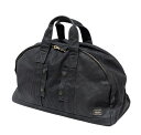 ポーター トートバッグ ボストンバッグ ストライプ ブラック 黒 キャンバス メンズ レディース PORTER 吉田かばん 【中古】