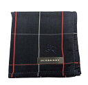 未使用 バーバリー ハンカチ 綿 100% ランチマット チェック ネイビー 紺 レディース メンズ BURBERRY コットン 【中古】
