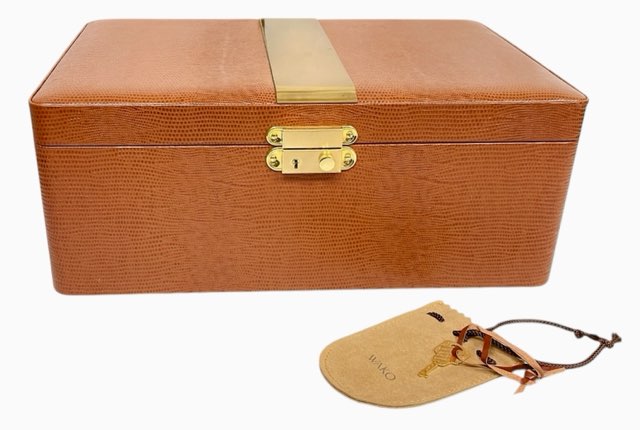 和光　WAKO　ジュエリーケース　鍵付き　ビジューケース　宝石箱　ジュエリー収納　宝石ケース　時計ケ..