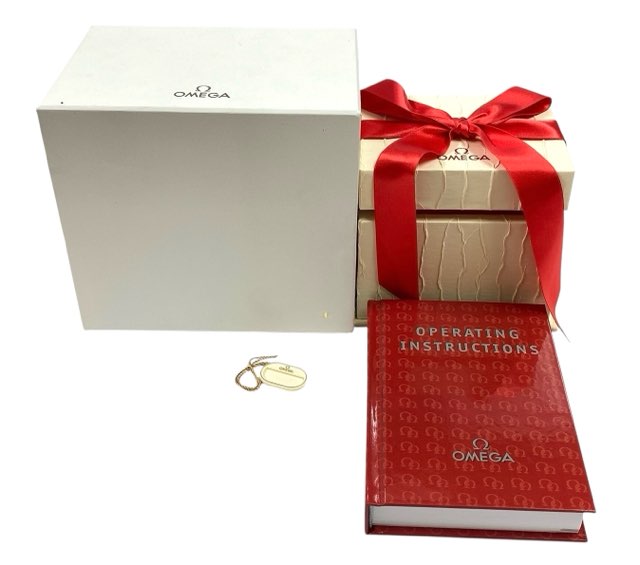 オメガ 時計用 純正 　BOX 箱 箱のみ 　タグ　空箱　時計ケース　ボックス　OMEGA　ホワイト　説明書　..