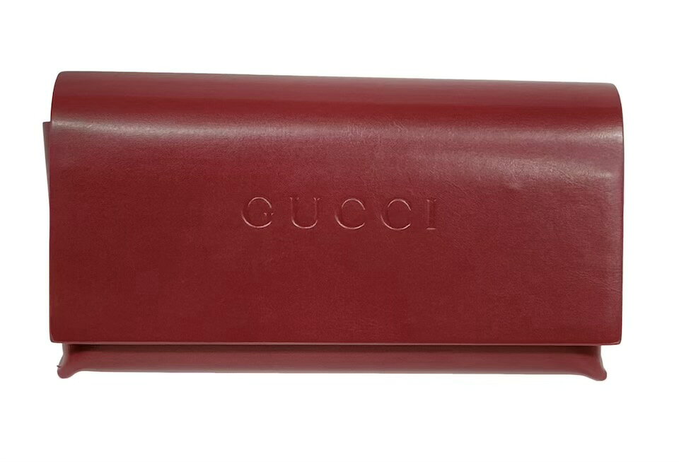 グッチ メガネケース サングラスケース　メンズ レディース ボルドー めがねケース 眼鏡ケース GUCCI　メンズ　レディース　【中古】