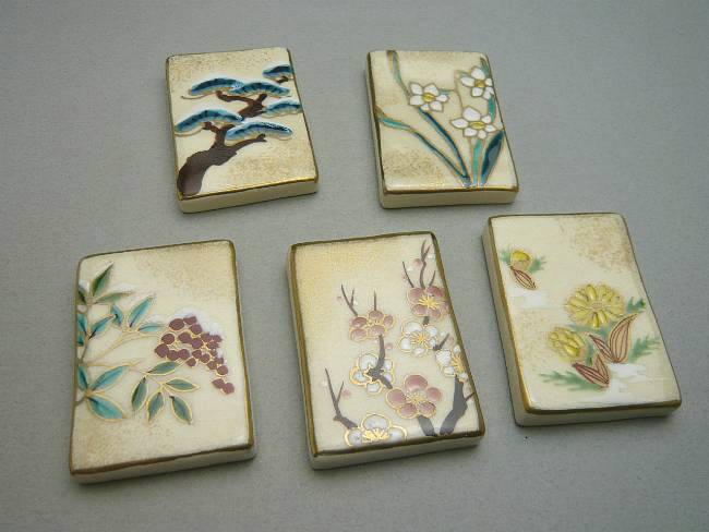 京焼 清水焼 初春箸置きセット　安徳のサムネイル