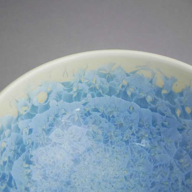 京焼 清水焼 花結晶ご飯茶碗 縹の紹介画像2