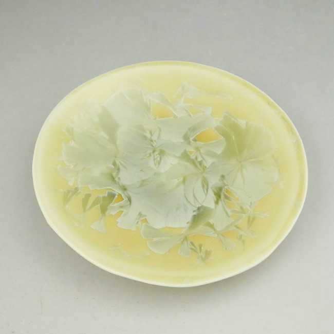 乐天商城 - 京焼 清水焼 花結晶三寸皿　黄　単品