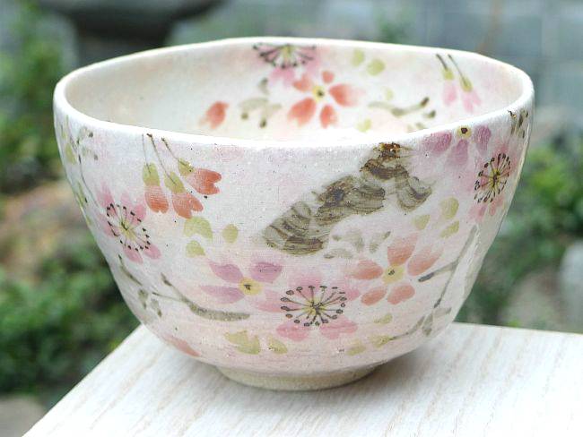 京焼 清水焼　花日より抹茶茶碗　瑞光のサムネイル