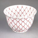 京焼 清水焼 赤網汲出碗 芳山 単品