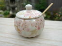 京焼 清水焼 薬味入れ 桜絵