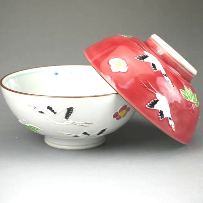 京焼 清水焼 飛翔夫婦茶碗 昇峰