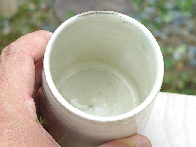 京焼 清水焼 本粉引湯飲み 小 柳の紹介画像3