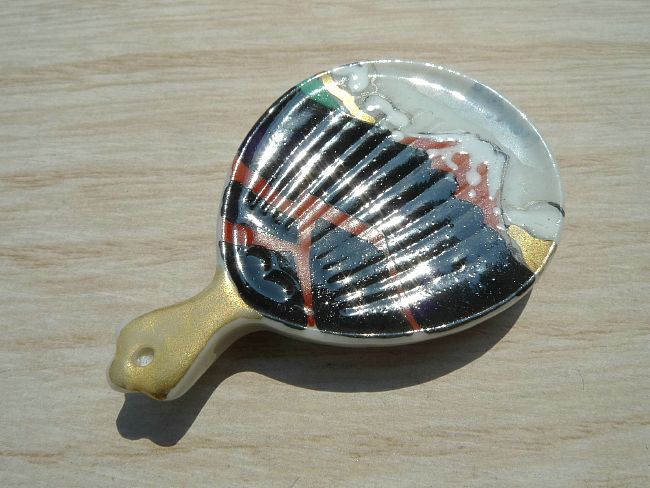乐天商城 - 京焼 清水焼 箸置き　うちわ富士絵　単品E柄