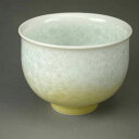 京焼 清水焼 花結晶お茶呑み茶碗 陶あん 白地黄