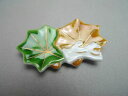 京焼 清水焼 波もみじ箸置き 茶 単品