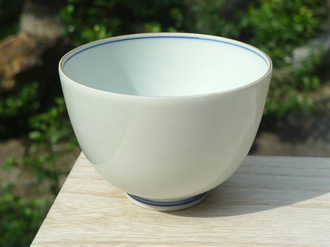 京焼 清水焼 染付鳳凰汲出碗　陶峰
