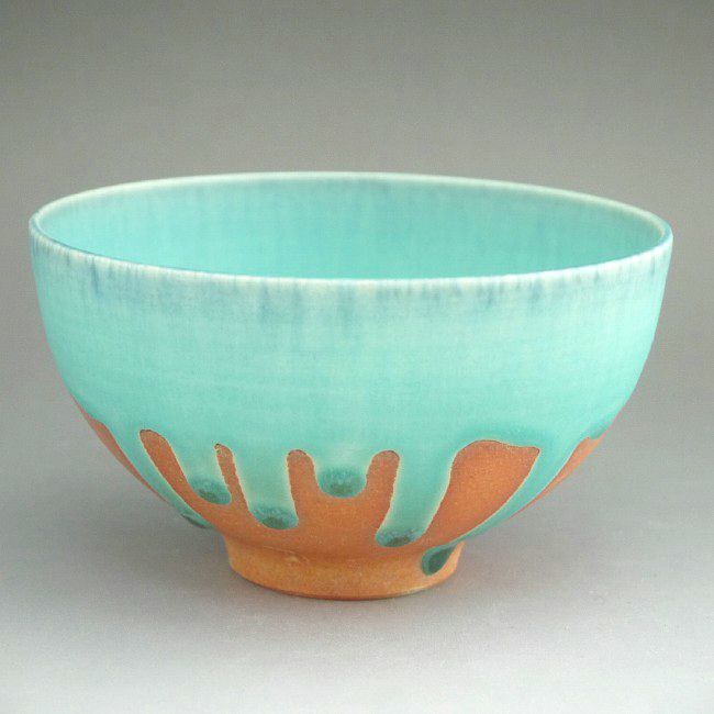 京焼 清水焼 碧彩ご飯茶碗 大日　大