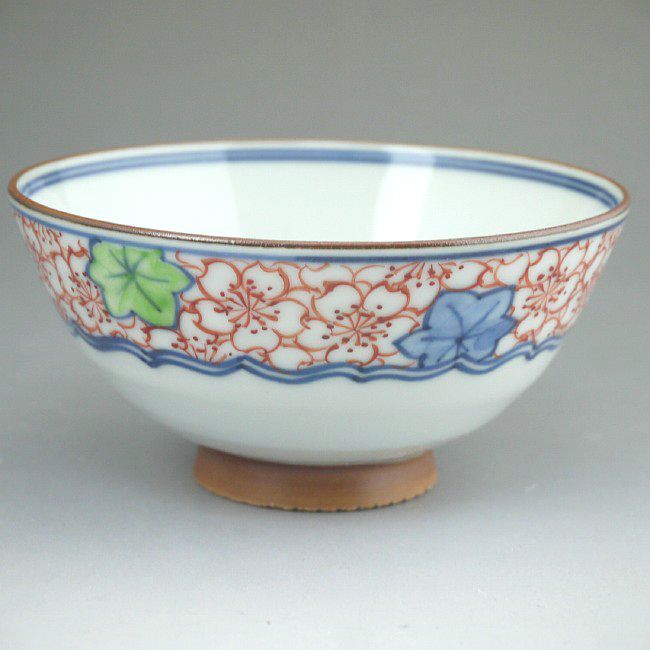 京焼 清水焼　帯雲錦ご飯茶碗　陶遊　小