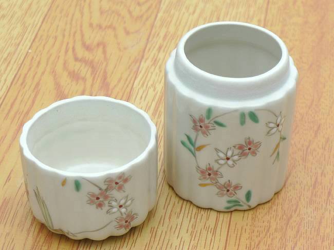 京焼 清水焼 楊枝入れ 花丸花鳥の紹介画像3