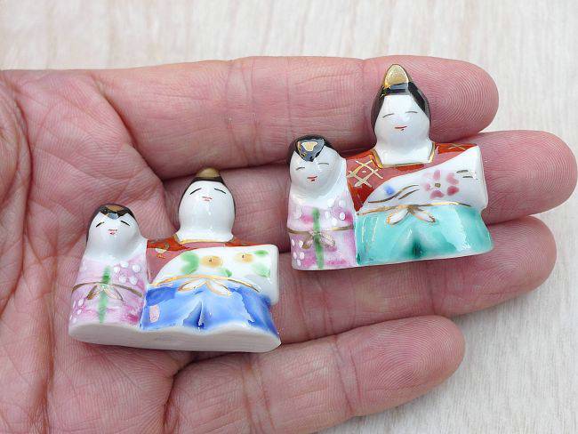 京焼 清水焼 ひな錦ペア箸置きセットの紹介画像3