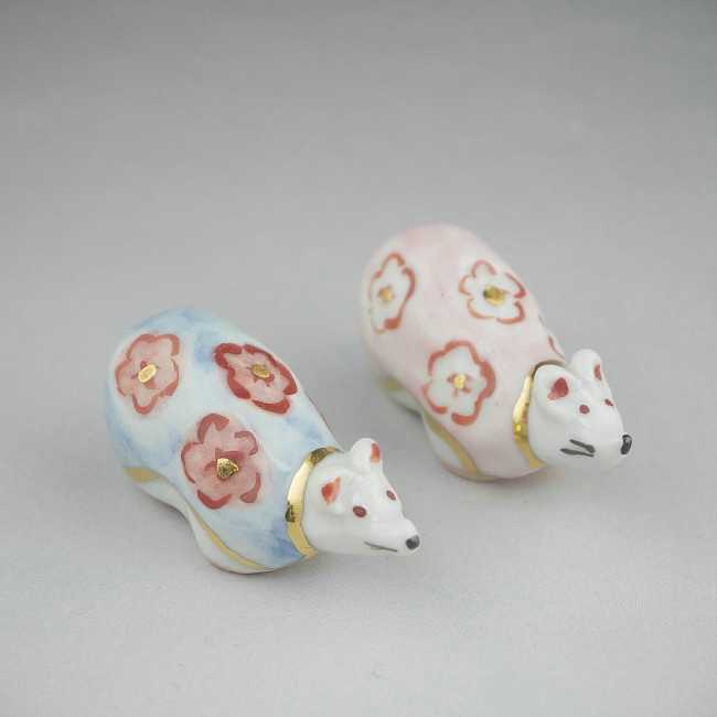 京焼 清水焼 干支子福福ペア箸置き 大日