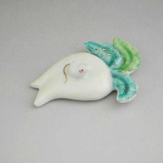 京焼 清水焼 干支子ねずみ二股大根箸置き 単品