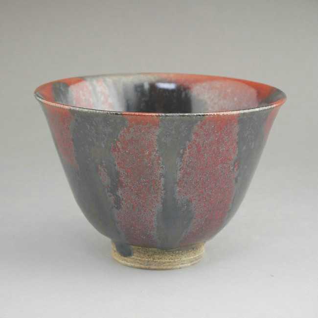 京焼 清水焼 黒柿釉汲出碗　譲司　単品