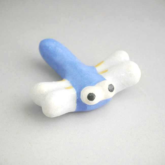 乐天商城 - 京焼 清水焼 とんぼ楽箸置き 青　楽入単品