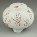 京焼 清水焼 赤絵鳥獣戯画香炉 陶仙