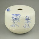 京焼 清水焼 鳥獣戯画巻香炉 陶仙