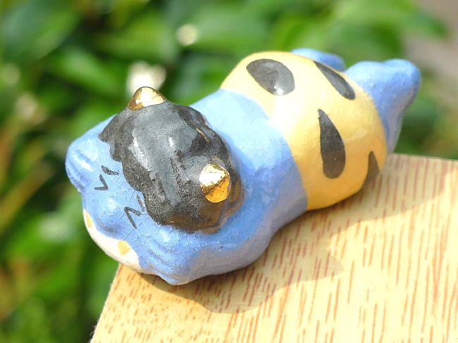 京焼 清水焼 青鬼箸置き　楽入