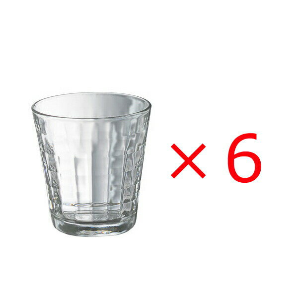 デュラレックス (6個販売) DURALEX（デュラレックス）プリズム 220ml /全面物理強化ガラス グラス タンブラー コップ おしゃれ カフェ 水飲みグラス ソフトドリンク 食洗機対応 カフェグラス 丈夫 頑丈