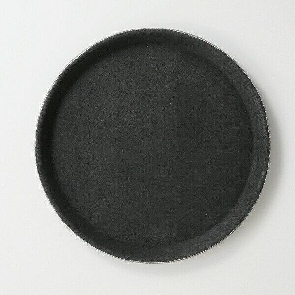 カーライル(CARLISLE) TBグリップ ノンスリップ加工 ラウンドトレー40.5cm /グラスファイバー製 ノンスリップトレイ 業務用 滑りにくい 密着 ...