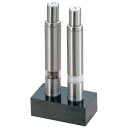 18-10ステンレス EBM ワンハンド ペパー&ソルトミルセット SP135W /ソルト&ペッパー ミニ ソルトミル ペッパーミル 兼用ミル 塩 胡椒 岩塩 ...