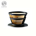 Cores コレス ゴールドフィルター C286 2〜8カップ用 ホルダー付 /コーヒードリッパー 珈琲 おしゃれ 定番 家庭用 ロングセラー エコ 紙フィルタ...