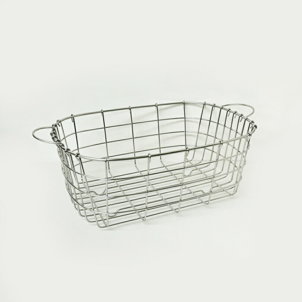 小判型洗桶専用カゴ(単品販売) /日本製 国産品 新潟県燕市 かご 籠 18-8ステンレス 丈夫 頑丈 高品質 楕円型 シンプル 定番 ロングセラー 家庭用 省...