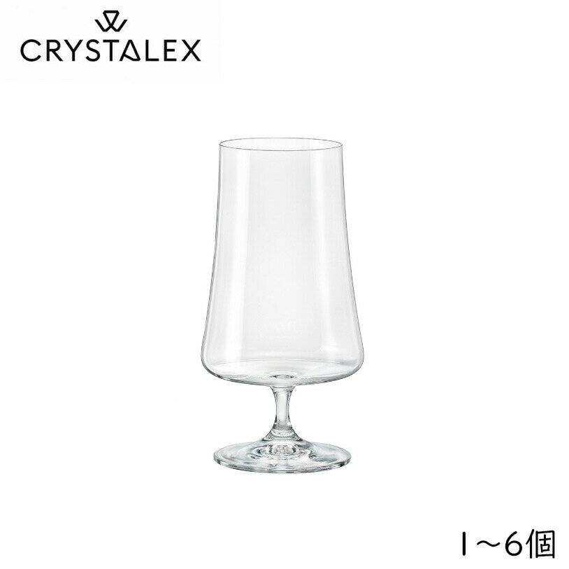 クリスタレックス Crystalex エクストラビール /ボヘミアングラス チェコスロバキア製 ガラス グラス ビールグラス おしゃれ 脚付き ステムグラス スタイリッシュ XTRA beer クラフトビール ラガー カクテル コーヒー 紅茶 ソフトドリンク カリクリスタル 食洗機対応