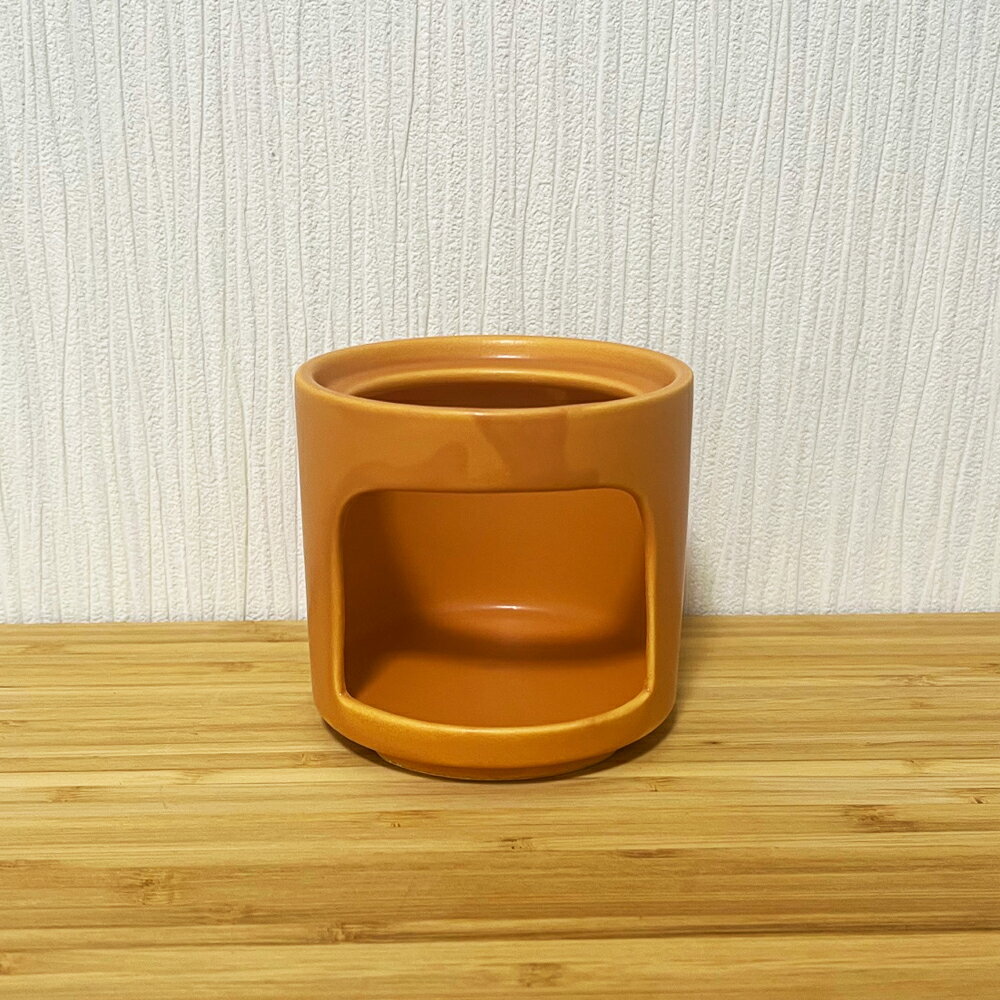 チーズフォンデュ バーニャカウダ ウォーマー オレンジ /キャンドルホルダー 日本製 美濃焼 陶器 おしゃれ オシャレ 鍋 CHEESE FONDUE マルチフォンデュ バーニャカウダポット スタッキング 切立ウォーマー チーズウォーマー チョコレートフォンデュ
