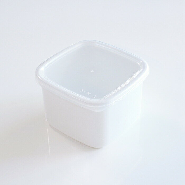 野田琺瑯 ホワイトシリーズ(White Series) スクウェアM シール蓋付 /保存容器 日本製 国産品 高品質 食器 冷蔵 冷凍 耐熱 スクエア オーブン 直火 衛生的 白