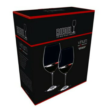 【日本正規品】リーデル RIEDEL ヴィノム vinum カベルネ・ソーヴィニヨン/メルロ ボルドー (ペアセット) /ドイツ製 クリスタル 高品質 赤ワイン ロングセラー 箱入り 2個販売 御祝 結婚祝い 開店祝い 新築祝い ギフト プレゼント