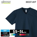 glimmer グリマー 00337-AVT 4.4オンス ドライVネック Tシャツ