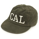 カシラ 【CA4LA　カシラ】SACRAMENTO (KHA)/ コットンフリース　ワッペン付 浅めキャップ