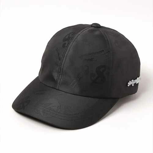 【CA4LA カシラ】BLACK AND WHITE PAINTINGS CAP (BLACK) / 2024秋冬 シンプルジャガードベースボールキャップ アンディ・ウォーホル
