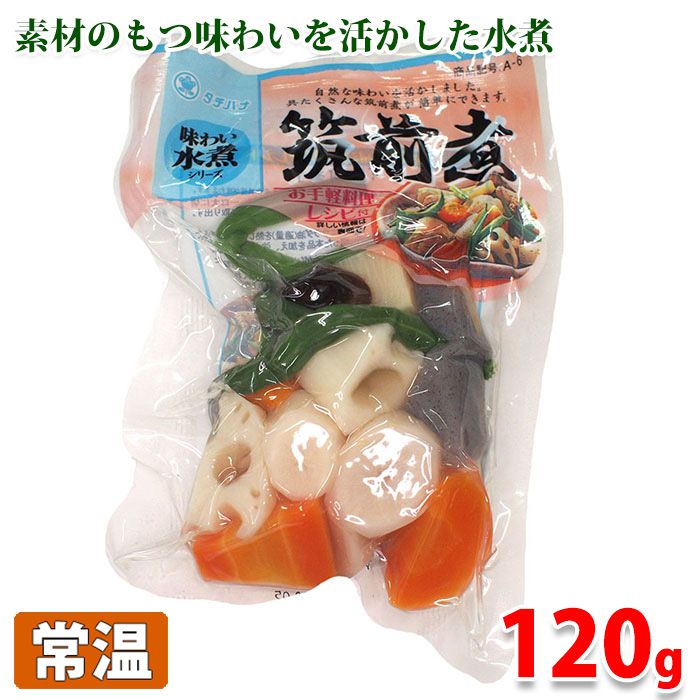 タチバナ食品 味わい水煮シリーズ 野菜水煮(筑前煮) 120g