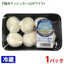 岡山県産　マッシュルーム（ホワイト）　5〜10個入り　1パック