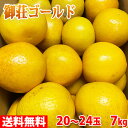 【送料無料】愛媛県産　御荘ゴールド（みしょうごーるど）20〜24玉入　10kg