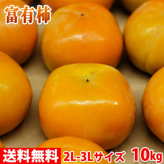 【送料無料】奈良県産　富有柿（ふゆがき）　秀品　2L～3Lサイズ　10kg