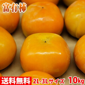 【送料無料】奈良県産　富有柿（ふゆがき）　秀品　2L～3Lサイズ　10kg