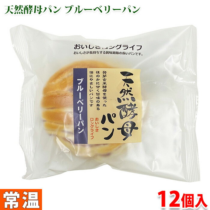 楽天生鮮食品直送便【送料無料】 土筆屋　天然酵母パン （ブルーベリー） 12個入り （箱）